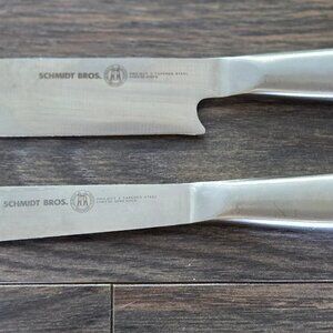 SCHMIDT BROS. Tapered Steele Cheese Knife & Spreader